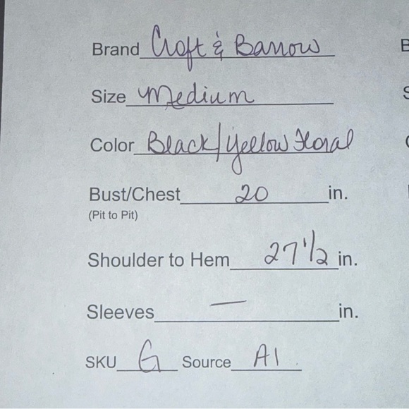 Croft & Barrow Floral Sleeveless Blouse V-Neck Spring Summer Size M - Picture 8 of 8